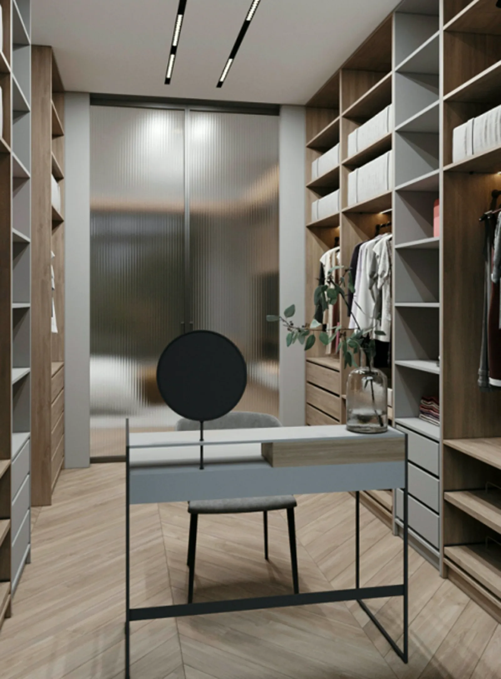 Коттедж 230 м², посёлок Lokis Park — Гардеробная